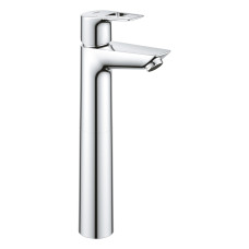 Змішувач для умивальника высокий Grohe BauLoop New з донним клапаном, хром