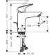 Змішувач для умивальника Hansgrohe Logis (71100000)