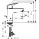 Смеситель для умывальника Hansgrohe Logis (71105000)