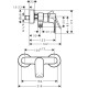 Змішувач для душу Hansgrohe Rebris E (72650000)