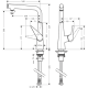 Термостат для кухні Hansgrohe Talis Select S з кнопкою керування (72820800)