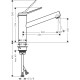 Змішувач для кухні Hansgrohe Zesis M33 150, 1jet, ECO (74811000)