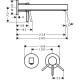 Змішувач одноважільний для раковини Hansgrohe Finoris 225 (76050670)