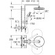 26670001 New Tempesta Cosmopolitan System 250 Душова система з термостатом, Grohe (26670001)