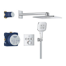 34864000 GRT SmartControl Душевая система на 3 выхода, квадратная, 310 T SmartControl Душевая система на 3 выхода, квадратная, 310 Grohe (34864000)