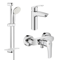 Grohe Набор смесителей для ванны Eurosmart + New Tempesta 100 (UA123244M0)
