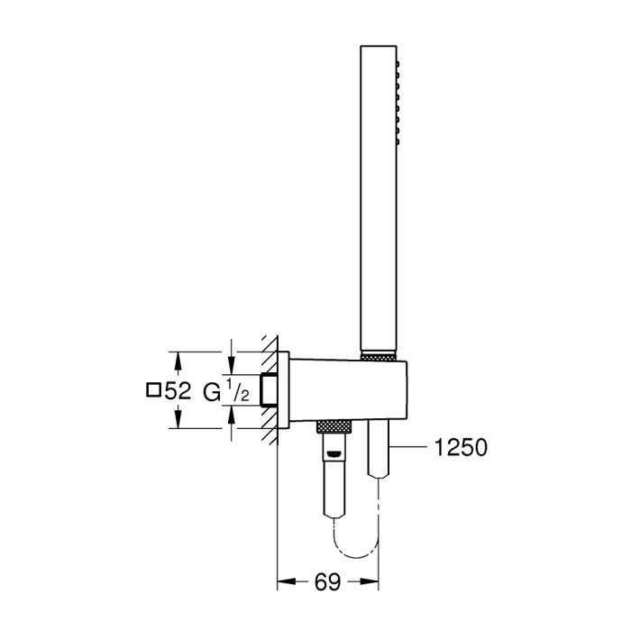 26405000 Euphoria Cube Stick Душовий набір Grohe (26405000)