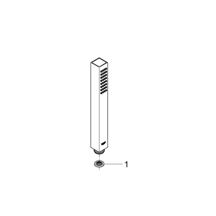 Vitalio Joy Cube Stick Ручний душ, 1 режим струменю (26392000)