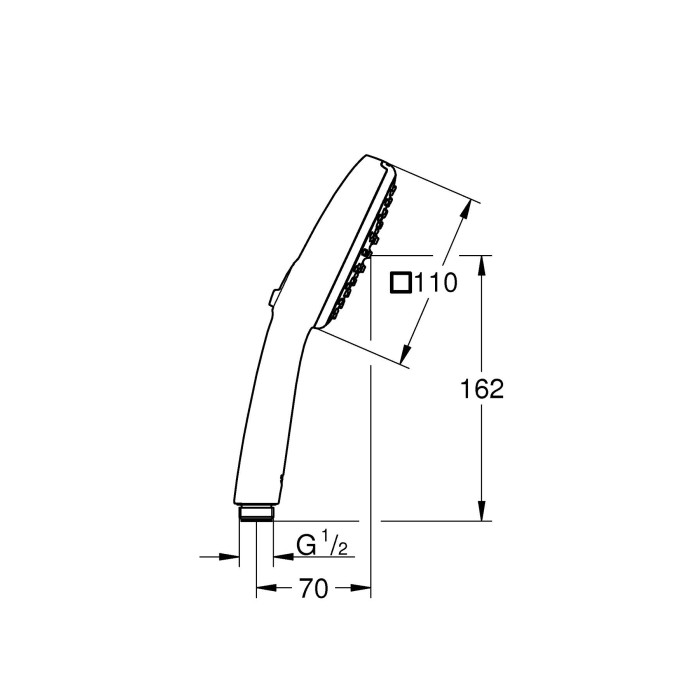 Tempesta Cube 110 Ручной душ, 2 режима струи  (267462433)
