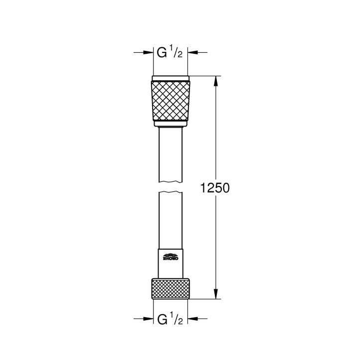 28150002 Relexaflex Душовий шланг-1,25м lexaflex Душовий шланг-1,25м  Grohe (28150002)