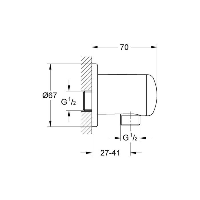 28671000 Relexa Шланговое подключение Grohe (28671000)