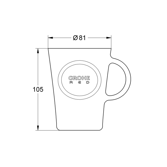 Набір чашок GROHE Red  (40432000)