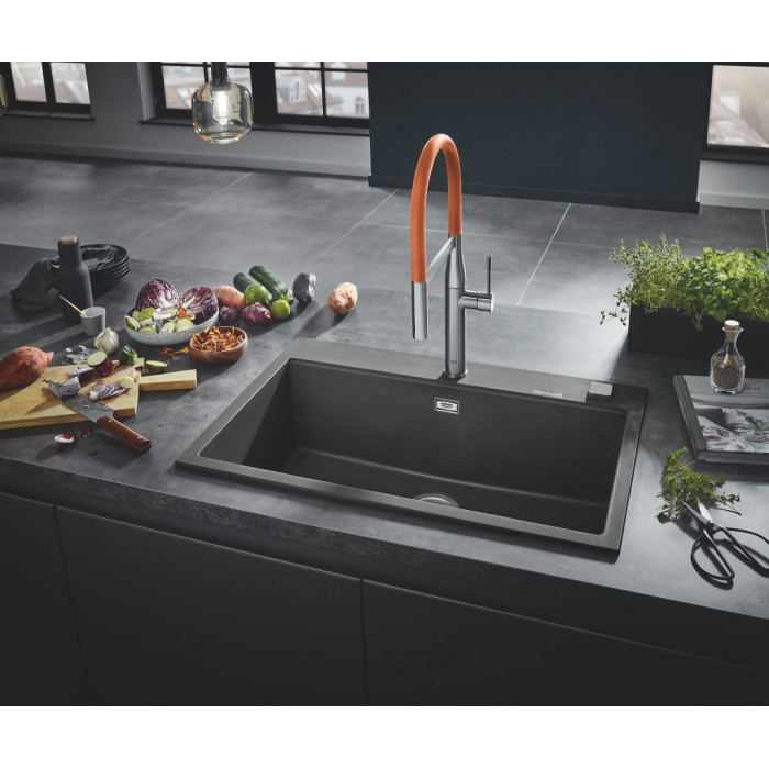 Мийка для кухні 780 x 510 мм, Granite Grey  (31652AT0)