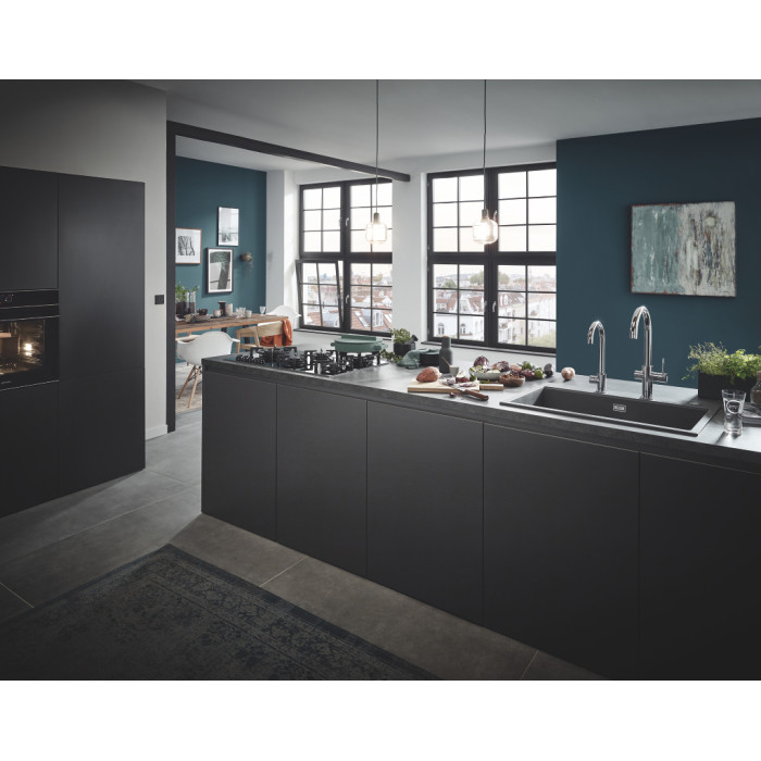 Мийка для кухні 780 x 510 мм, Granite Grey  (31652AT0)