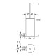 41215KF0 Выбор Щетка для унитаза, черный матовый, колба белая Grohe (41215KF0)