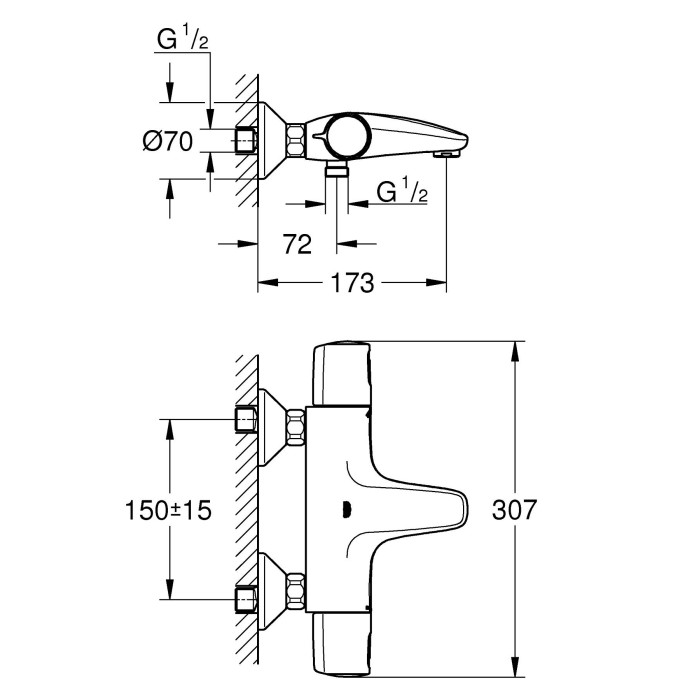 QuickFix Precision Trend Термостат для ванни (1022162432)