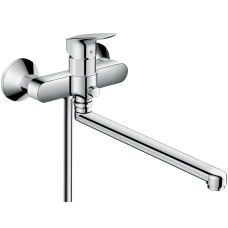 Змішувач одинважільний для ванни с длинным изливом Hansgrohe Logis (71402000)
