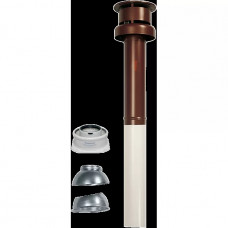 Комплект вертикального коаксіального випуску димоходу 60/100 мм (червоний) Immergas