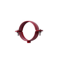 KVADO Хомут для кріплення труб d75 (червоний RAL 3004) 