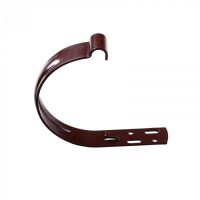 Держатель желоба короткий М3-130, зеленый RAL6009 (для Rainway) KVADO
