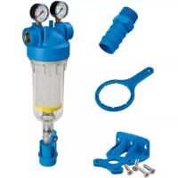 Фільтр-колба самопромивний HYDRA M (манометри) 1″ OT (латунь) + картридж RSH 50 mcr KIT Atlas Filtri s.r.l. (RA6000122)
