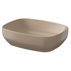 Раковина LARGA 50х38 см на стільницю прямок., коричнева матова (K677-063)