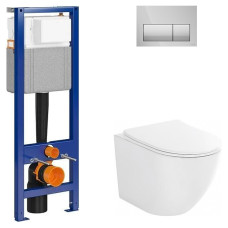 Набір С676 AQUA 40 QF мех. чаша підвіс. уніт. DESSE VORTEX +сид.дюр пов.пад.легко з'ємн+кнопка PREST (S4005-003)