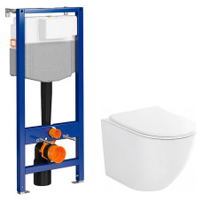 Набір SYSTEM 50 мех. чаша підвіс. унітаза DESSE VORTEX +сид. дюр пов.пад.легко з'ємне (K97-526+S4024-001)