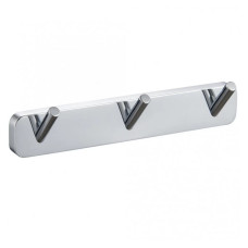 Планка CAPRI з гачками, хром (6653*3) (8740)