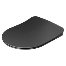 Сидіння CHROME FLAT, д/підв унітазу, дюропласт,пов падіння, чорний (X01795)