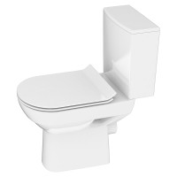 Cersanit Унітаз-компакт 604 CITY CLEAN ON 011гор злив3/5,нижн підв+сид SLIM дюр пов пад легко з'ємн (K35-038)