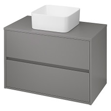 Шафка CREA 80 д/раковини CREA/INVTRTO/MODUO/CASPIA+столешня, сіра матова (S924-018)