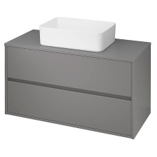 Шафка CREA 100 д/раковини CREA/INVTRTO/MODUO/CASPIA+столешня, сіра матова (S924-020)