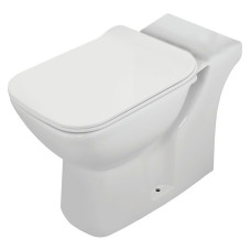 Чаша унітазу ARIA гор. злив+сидіння дюропласт slim, пов.падіння (ARS-WHT-39751P180UFSM)