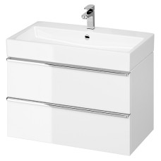 Шафка VIRGO 80 під раковину MODUO/CREA/COMO/80 (ручки хром), біла (S522-024)