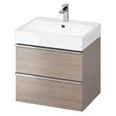 Шафка VIRGO 60 під раковину MODUO/CREA/COMO/COLOUR/CITY/INVERTO 60 (ручки хром), сіра (S522-020)