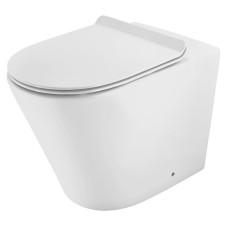 Чаша унітазу OPAL д/підлоги+сидіння поліпроп. (OPS-WHT-15955P180UFSM)