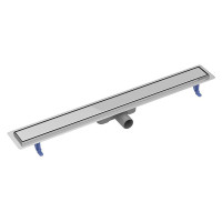 Трап д/душу лінійний TAKO 90 з двосторон. решіткою, нерж. сталь (S907-011)