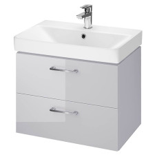 Набір В386 Шафка LARA+раковина MILLE SLIM 60, сіра (S801-358)