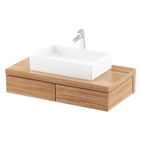 Тумба под умывальник SD Formy 800 Дуб/белый (X000001032)