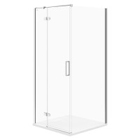 Душ штора JOTA 90х90х195, кутова, ліва, скло прозоре (S160-001)
