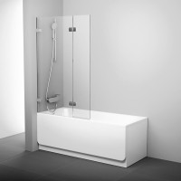 Штора  BVS2-100 L хром+transparent RAVAK (7ULA0A00Z1)