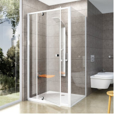 PDOP 2-120 white (Transparent) Душевая дверь (03GG0100Z1)