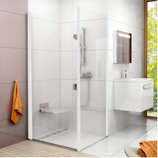 CPS-80 white (Transparent) Неподвижная стенка для душа (9QV40100Z1)