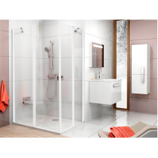 CRV2-90 white (Transparent) Душевые двери (1QV70100Z1)