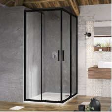 BLSRV2-90 black (Transparent) Душевой уголок (X1LM70300Z1)