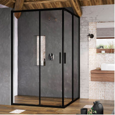 BLSRV2K-120 black (Transparent) Душевой уголок (X1XMG0300Z1)