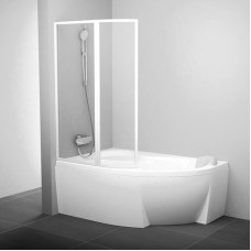 Штора для ванны VSK2 Rosa L 150 transparent двух элементная RAVAK (76L80100Z1)
