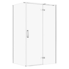 Душ штора JOTA 120х90х195, прямокутна, розп. двері,права,скло прозоре, проф хром (S160-025)