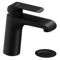 *** **Змішувач FLAT раковина, 151мм, гідрозатвір, чорний (FL 013.20) (X070172)